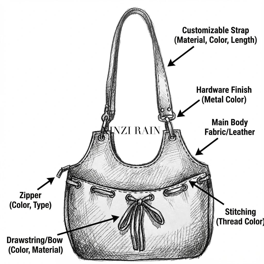 Custom Leather Shoulder Bag Manufacturer